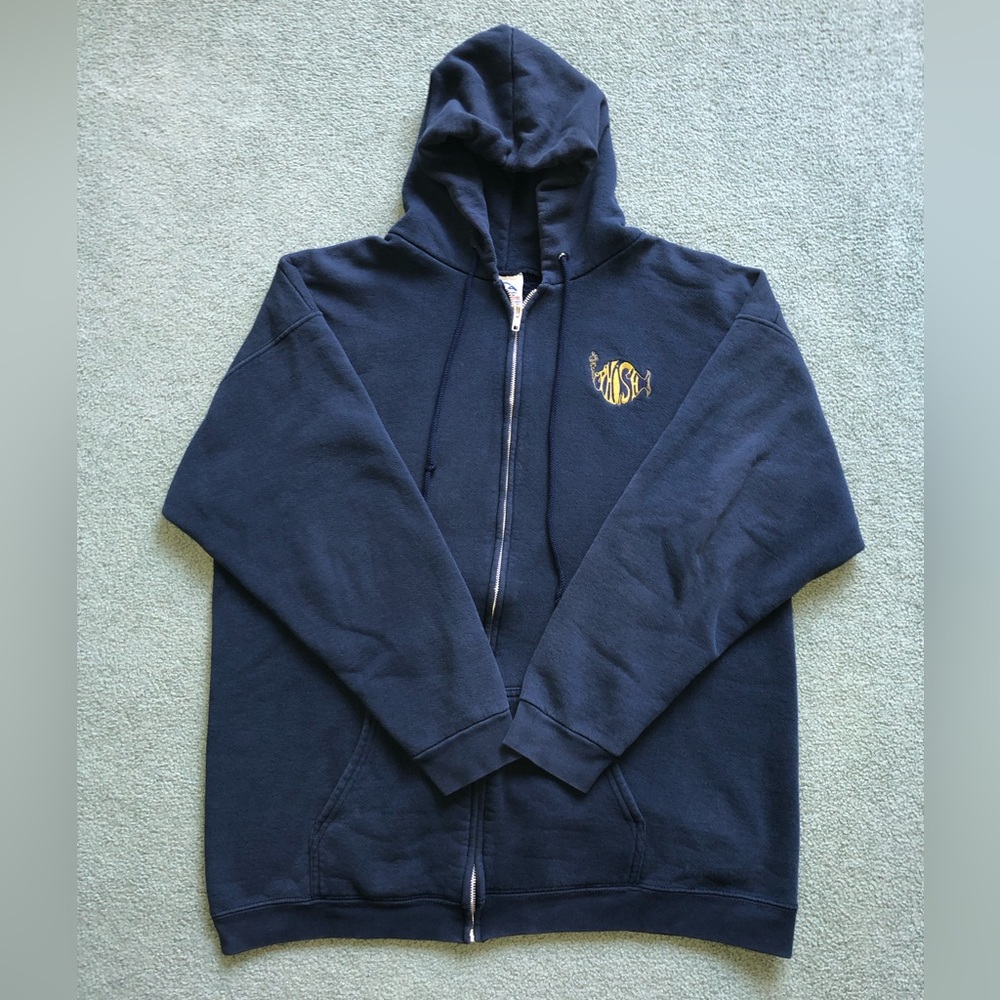 Vintage 90s Phish Heavyweight Zip Up Logo Hoodie Sweatshirt
